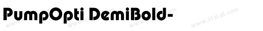 PumpOpti DemiBold字体转换